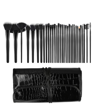 Mimo Tools For Beauty Zestaw Pędzli do Makijażu Czarny 32 szt