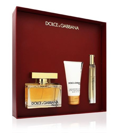 Dolce & Gabbana The One Woda Perfumowana 75 ml + Balsam 50 ml + Miniatura 10 ml Zestaw