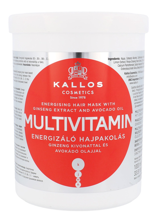 Maska do włosów Kallos Cosmetics Multivitamin  1000 ml