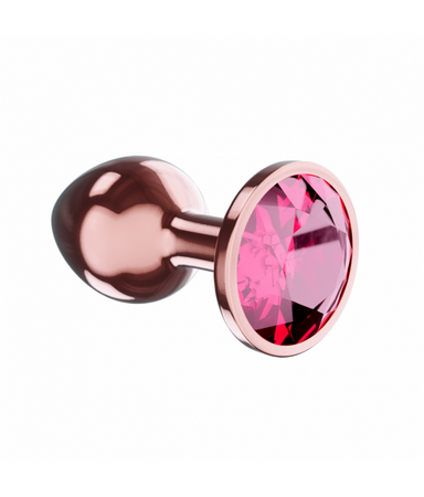 Lola Games Plug-Butt Plug Diamond Ruby Shine L Rose Gold