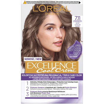 L'Oreal Paris Excellence Cool Creme Farba do Włosów 7.11 260 g