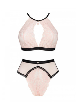 Obsessive Lilines Zmysłowy Komplet Bielizny 2 Częściowy L/XL