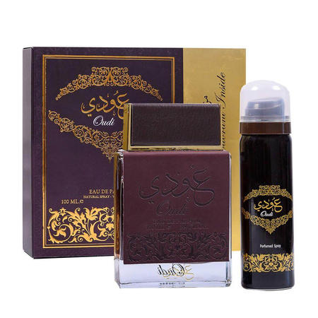 ARD AL ZAAFARAN Oudi Woda Perfumowana 10 0ml + Dezodorant 50 ml Zestaw