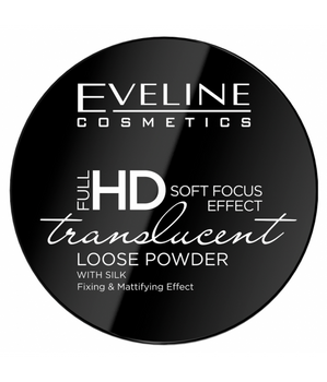 Eveline Cosmetics Full HD Soft Focus Loose Powder utrwalająco-matujący puder sypki z jedwabiem 6g