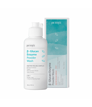 Petitfee B-Glucan Enzyme Powder Wash nawilżająco-kojący puder enzymatyczny do twarzy 80g