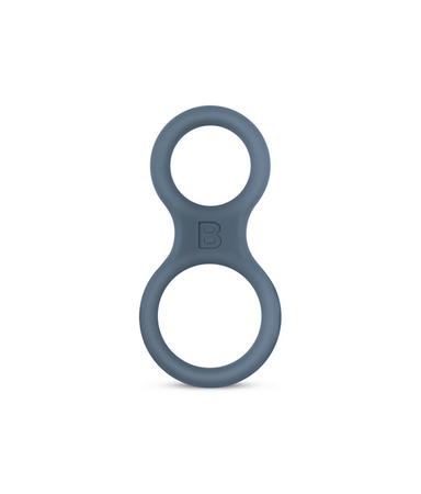 Boners Boners Silicone Cock Ring And Ball Stretcher - Grey