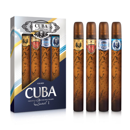 CUBA ORIGINAL Quad For Men Gold & Royal & Winner & Shadow Woda Toaletowa 4x35ml Zestaw