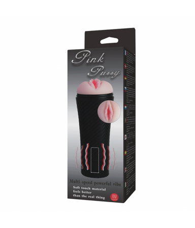 BAILE Masturbator w tubie wibrujący realistyczna cipka