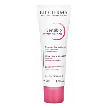 Bioderma Sensibio Defensive Rich Active Soothing Cream Krem Łagodzący 40 ml