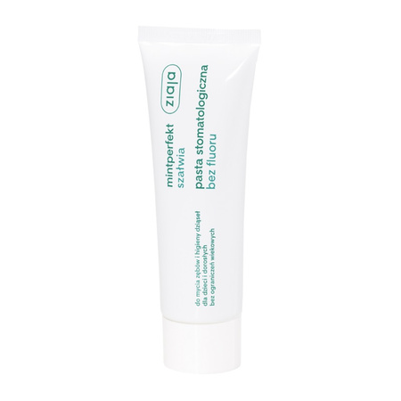 ZIAJA_Mintperfekt pasta stomatologiczna do zębów szałwiowa bez fluoru 75ml