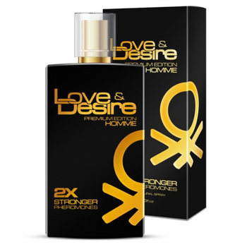 Love & Desire Premium Edition Homme 2x Stronger Pheromones Feromony dla Mężczyzn 100 ml