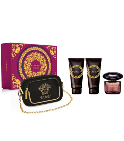 Versace Crystal Noir Woda Toaletowa 90 ml + 100 ml + 100 ml + Torebka Zestaw