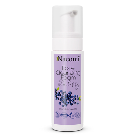 Nacomi Face Cleansing Foam Pianka Oczyszczająca do Twarzy Blueberry 150 ml