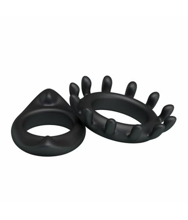 BAILE Zestaw 2x pierścień erekcyjny na penisa jądra sex
