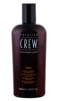 American Crew 3w1 Shampoo Conditioner And Body Wash Szampon Odżywka i Żel do Kąpieli 250 ml