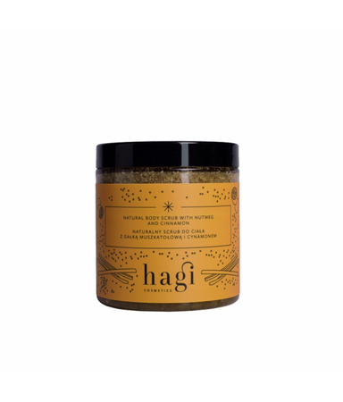 Hagi Naturalny scrub do ciała z gałką muszkatołową i cynamonem 300g