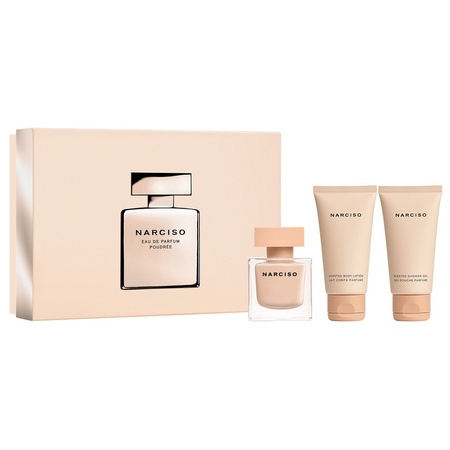 Set Narciso Rodriguez Narciso Poudree Edp 50ml + Body Lotion 50ml + Shower Gel 50ml
