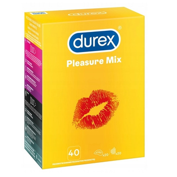 Durex Pleasure Surprise Mix Prezerwatywy Mix 40 szt.