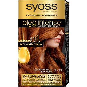 Syoss Oleo Intense Farba do Włosów z Olejkami 7-77 Czerwona Miedź