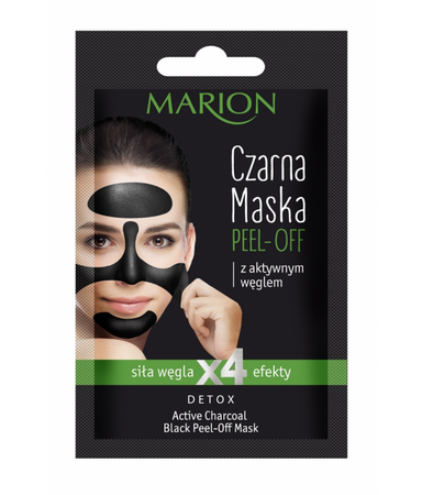 Marion Detox Peel-Off Mask czarna maska z aktywnym węglem 6g