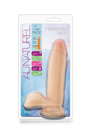 Blush Au Naturel 7inch Sensa Feel Dildo Beig