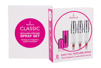 Travalo Classic Pink Flakon Atomizer z Możliwością Napełnienia 3 x 5 ml