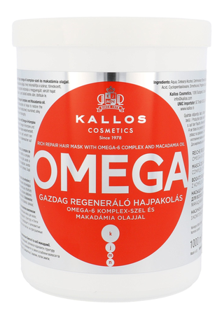 Maska do włosów Kallos Cosmetics Omega  1000 ml