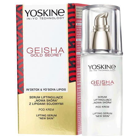 Yoskine Geisha Gold Secret serum liftingujące "nowa skóra" z lipidami sojowymi pod krem 30ml
