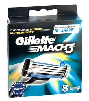 Gillette Mach 3 Wymienne Ostrza do Maszynki do Golenia 8 sztuki