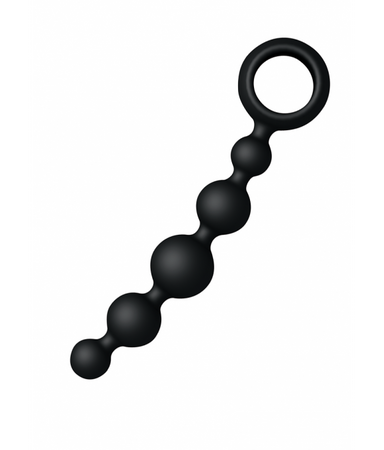 JoyDivision Kulki analne silikon medyczny czarne 17 cm