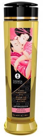 Shunga Erotic Masage Oil Aphrodisia Rose Petals Olejek do Masażu 240 ml