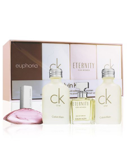 Calvin Klein Zestaw Miniatur EDP Eternity 5 ml + EDP Euphoria 4 ml + 2x EDT CK One 10 ml