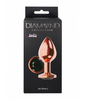Lola Games Plug-Butt Plug Diamond Jet Shine L Rose Gold