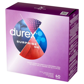 Durex Suprise Me Mix Prezerwatywy 40 szt
