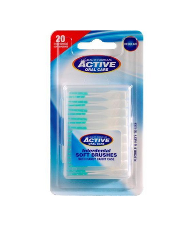 Active Oral Care Interdental Soft Brushes silikonowe czyściki międzyzębowe Soft 20szt.