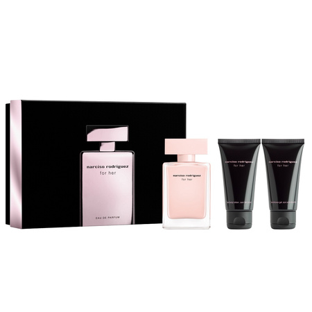 Narciso Rodriguez For Her Woda Perfumowana 50 ml + Balsam 50 ml + Żel 50 ml Zestaw	