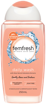 Femfresh Daily Wash Łagodny Płyn do Higieny Intymnej 250 ml