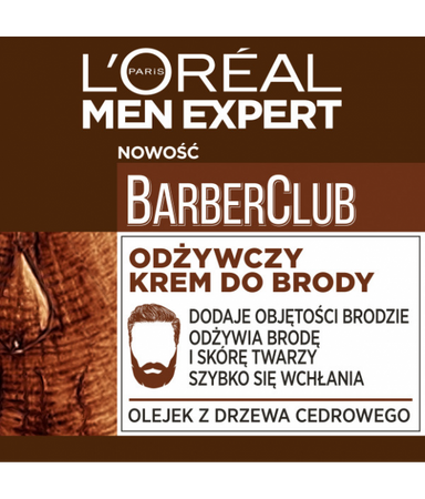 L'Oreal Paris Men Expert Barber Club odżywczy krem do brody 50ml
