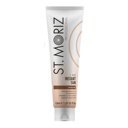 St.Moriz Professional 1 Day Instant Tan zmywalny bronzer do ciała Medium 150ml