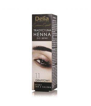 Delia Eyebrow Expert tradycyjna henna do brwi 1.1 Grafit 2g