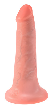 King Cock 5 inch Flesh Realistyczny Żylasty Penis Dildo z Przyssawką 14 cm