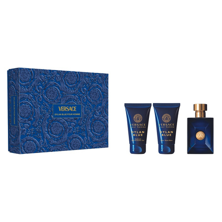 SET VERSACE Dylan Blue Pour Homme EDT spray 50ml + AFTER SHAVE BALM 50ml + SHOWER GEL 50ml
