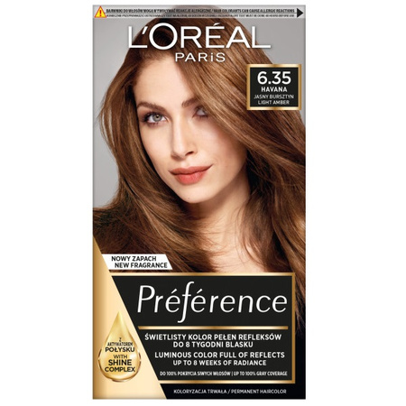 L'Oreal Paris Recital Preference Farba do Włosów 6.35 Brązowy 60 ml