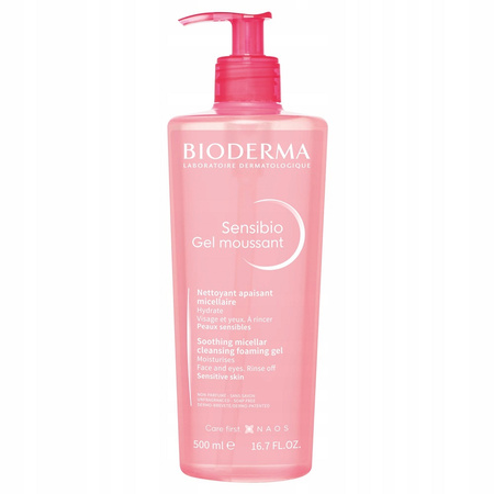 Bioderma Sensibio Gel Moussant Soothing Micellar Cleansing Foaming Żel Oczyszczający 500 ml