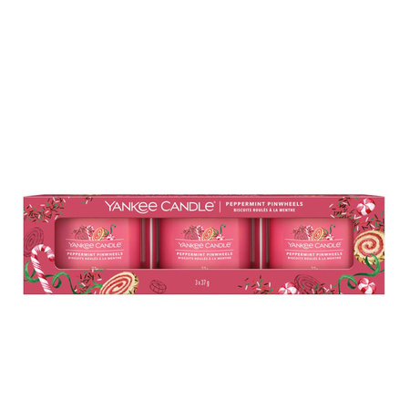 Yankee Candle Peppermint Pinwheels Zestaw Mini Świec Zapachowych 3 x 37 g