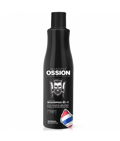 Morfose Ossion Premium Barber Purifying Shampoo 2in1 For Hair and Beard szampon 2w1 do włosów i brody 500ml