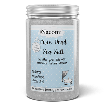 Nacomi Pure Dead Sea Salt sól do kąpieli z minerałami Morza Martwego 1400g