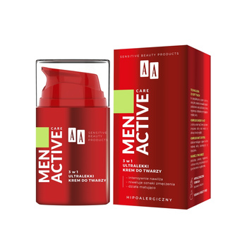 AA_Men Active Care 3w1 ultralekki krem do twarzy 50ml