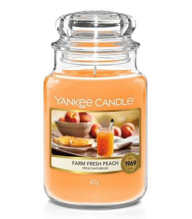 Yankee Candle Farm Fresh Peach Świeca Zapachowa 623 g