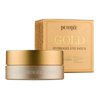 Petitfee Gold Hydrogel Eye Patch nawilżająco-rozświetlające hydrożelowe
płatki pod oczy ze złotem 60szt.